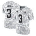 CAdoa C.Browns #3 Jerry Jeudy Player Arctic Camo Salute to Service Limited Home Game Stitched Jerseys