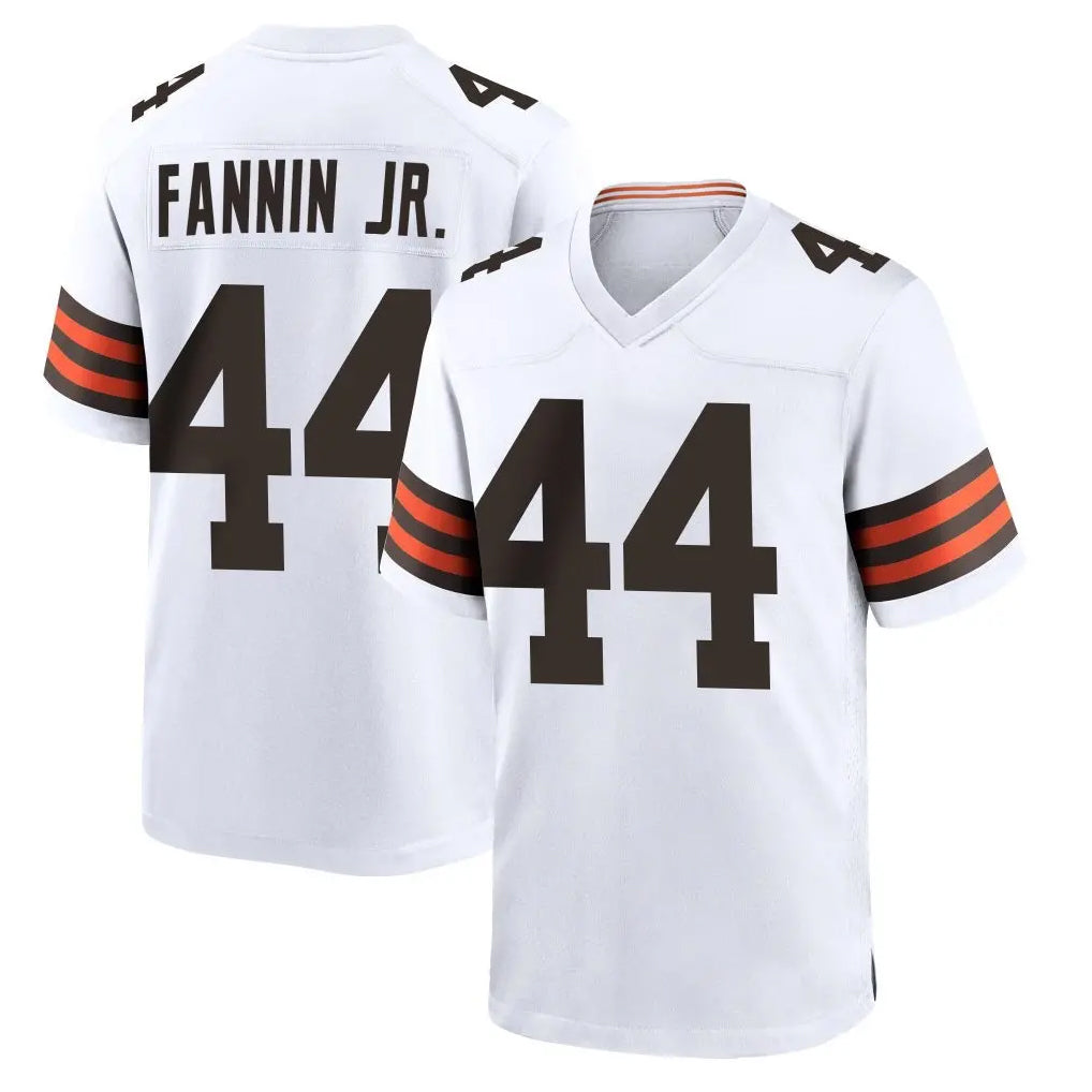 CAdoa C.Browns #44 Harold Fannin Jr. Player White Home Game Stitched Jerseys