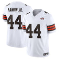 CAdoa C.Browns #44 Harold Fannin Jr. Player White Vapor F.U.S.E. Limited Home Game Stitched Jerseys