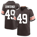 CAdoa C.Browns #49 Carson Schwesinger Player Brown Home Game Stitched Jerseys
