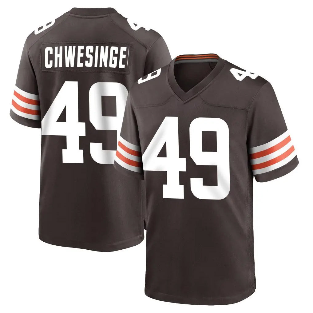 CAdoa C.Browns #49 Carson Schwesinger Player Brown Home Game Stitched Jerseys