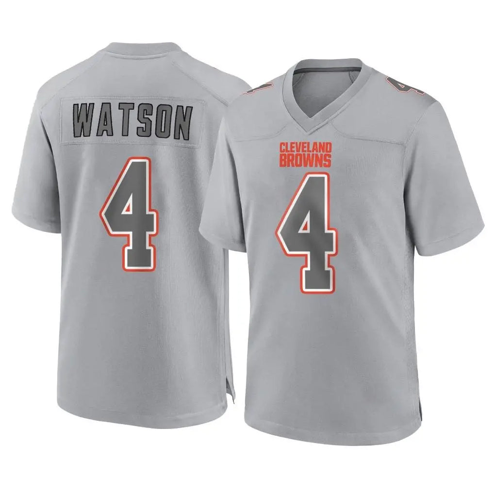 CAdoa C.Browns #4 Deshaun Watson Player Gray Atmosphere Fashion Game Stitched Jerseys
