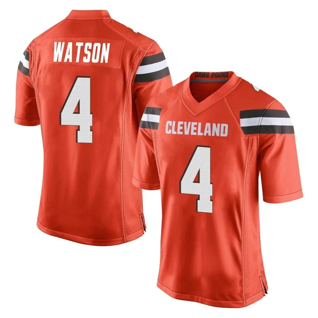 CAdoa C.Browns #4 Deshaun Watson Player Orange Home Game Stitched Jerseys