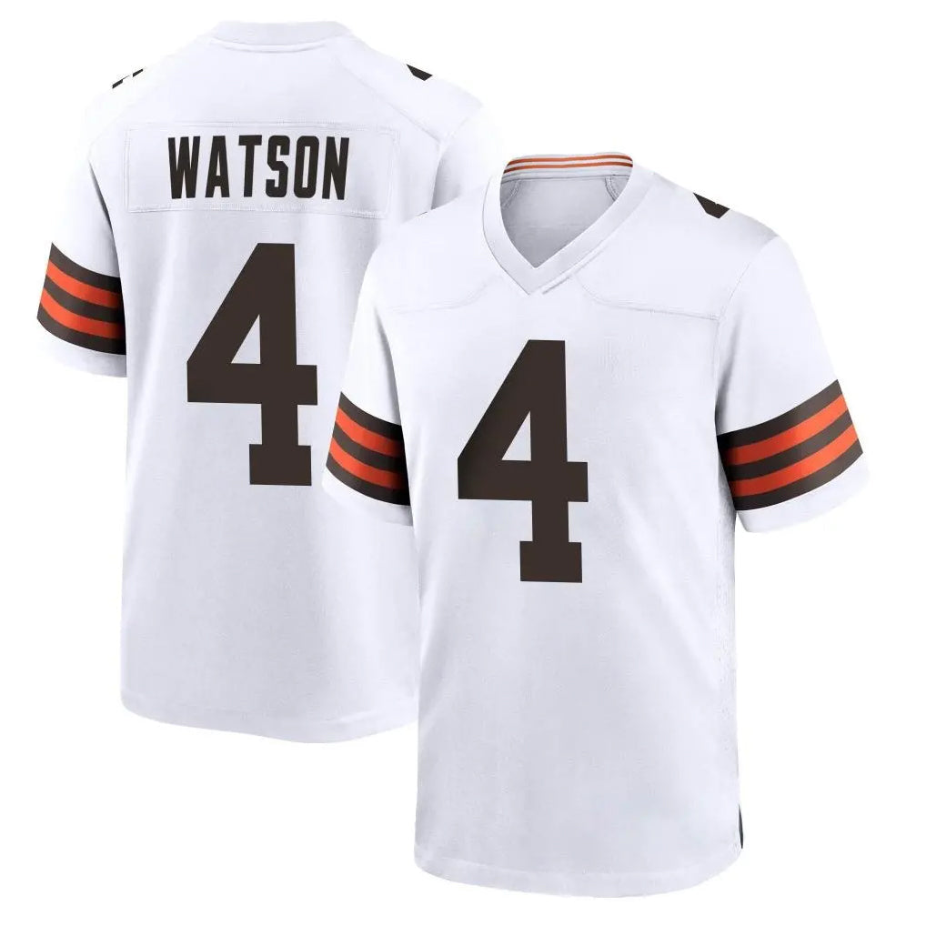 CAdoa C.Browns #4 Deshaun Watson Player White Home Game Stitched Jerseys