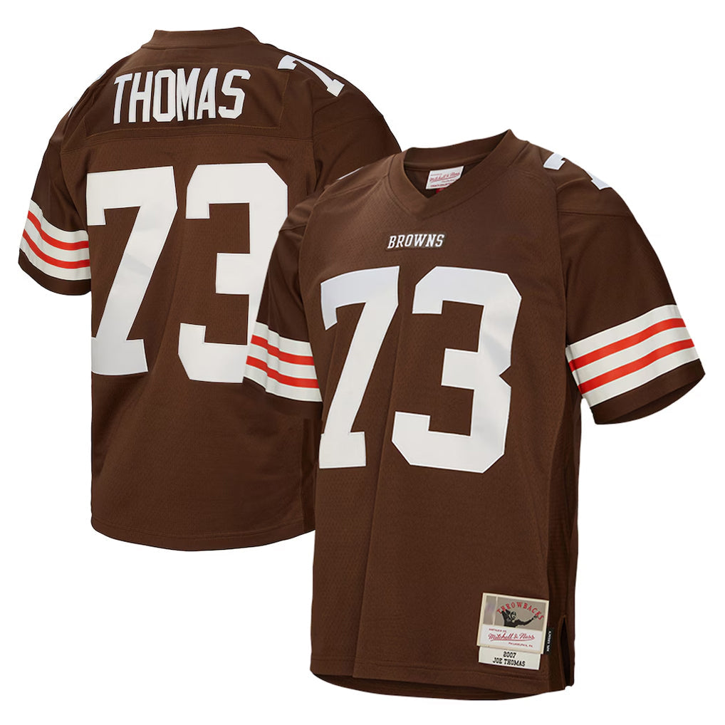 CAdoa C.Browns #73 Joe Thomas Player Brown Mitchell & Ness 1963 Throwback Stitched Jerseys