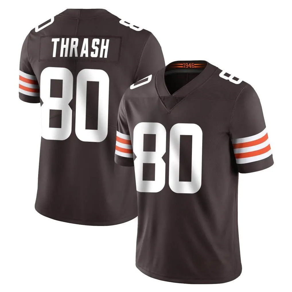 CAdoa C.Browns #80 Jamari Thrash Player Brown Color Vapor Untouchable Limited Home Game Stitched Jerseys
