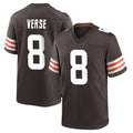 CAdoa C.Browns #8 Jared Verse Player Brown Home Game Stitched Jerseys