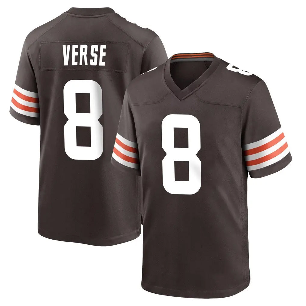 CAdoa C.Browns #8 Jared Verse Player Brown Home Game Stitched Jerseys