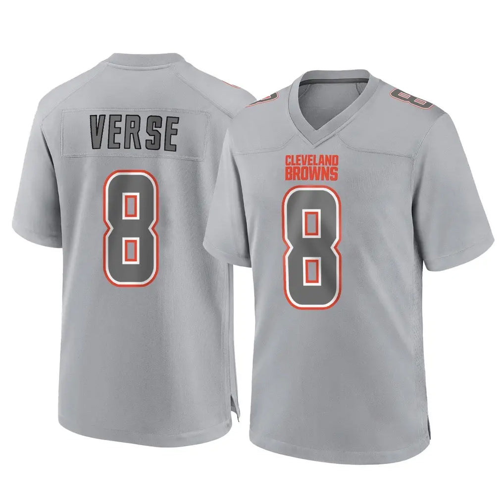 CAdoa C.Browns #8 Jared Verse Player Gray Atmosphere Fashion Game Stitched Jerseys