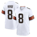 CAdoa C.Browns #8 Jared Verse Player White Home Game Stitched Jerseys