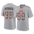 CAdoa C.Browns #99 Julian Okwara Player Gray Atmosphere Fashion Game Stitched Jerseys