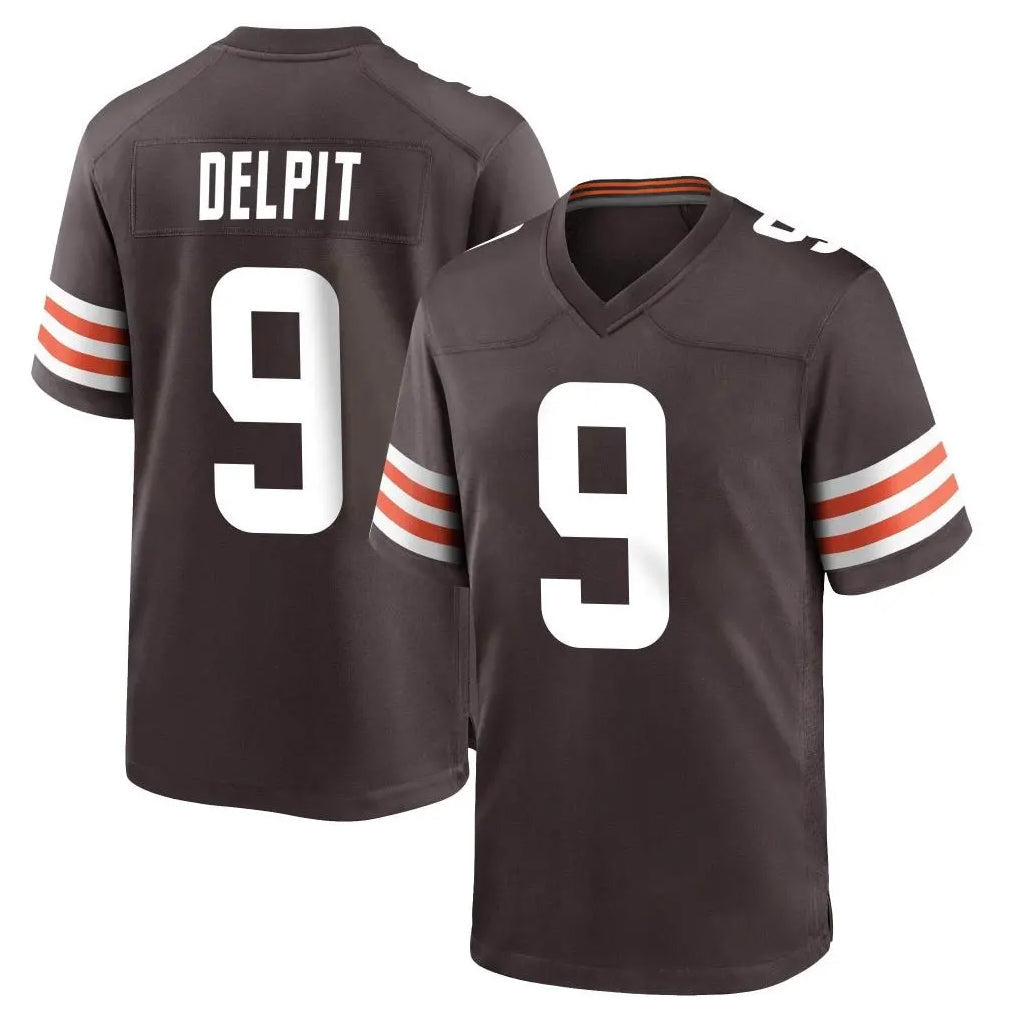CAdoa C.Browns #9 Grant Delpit Player Brown Home Game Stitched Jerseys
