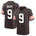 CAdoa C.Browns #9 Grant Delpit Player Brown Home Game Stitched Jerseys