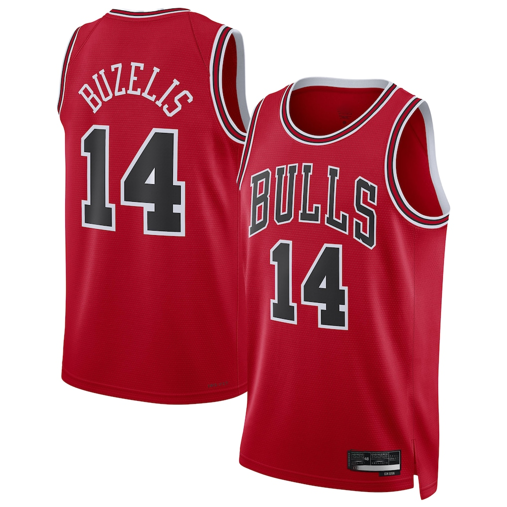 CAdoa C.Bulls #14 Matas Buzelis Red Swingman Player Jerseys - Icon Edition