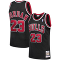 CAdoa C.Bulls #23 Michael Jordan Mitchell & Ness Black 1997-98 Hardwood Classics Authentic Jerseys