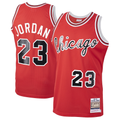 CAdoa C.Bulls #23 Michael Jordan Mitchell & Ness Red 198485 Hardwood Classics Rookie Authentic Jerseys