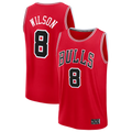 CAdoa C.Bulls #8 Caleb Wilson Red 2026 Draft First Round Pick Fast Break Jerseys - Icon Edition