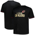 CAdoa C.Cavaliers Black Big & Tall Pop Full-Button Jerseys