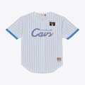 CAdoa C.Cavaliers Mitchell & Ness White Head Coach Pinstripe Mesh Full-Button Baseball Jerseys
