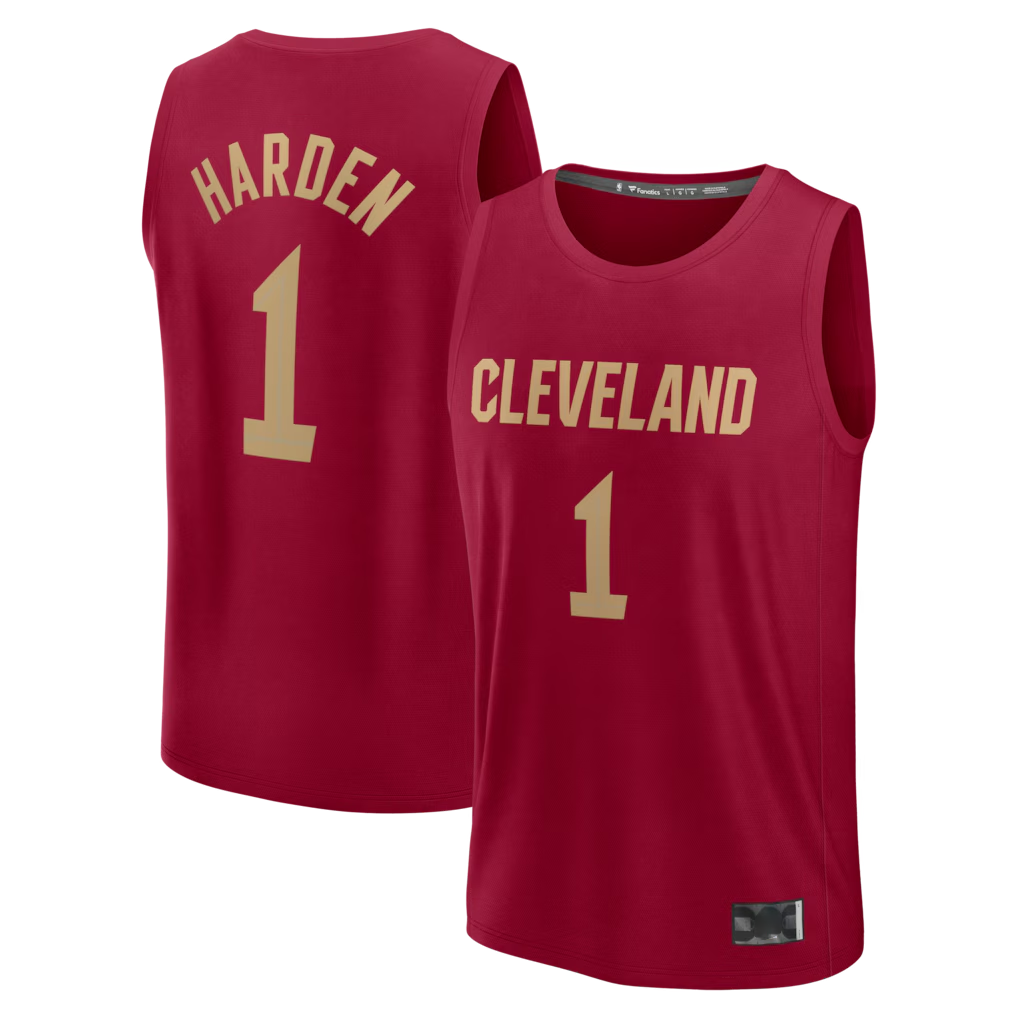 CAdoa C.Cavaliers #1 James Harden  Wine Fast Break Replica Jerseys - Icon Edition