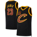 CAdoa C.Cavaliers #23 LeBron James Black Forever King Authentic Jerseys