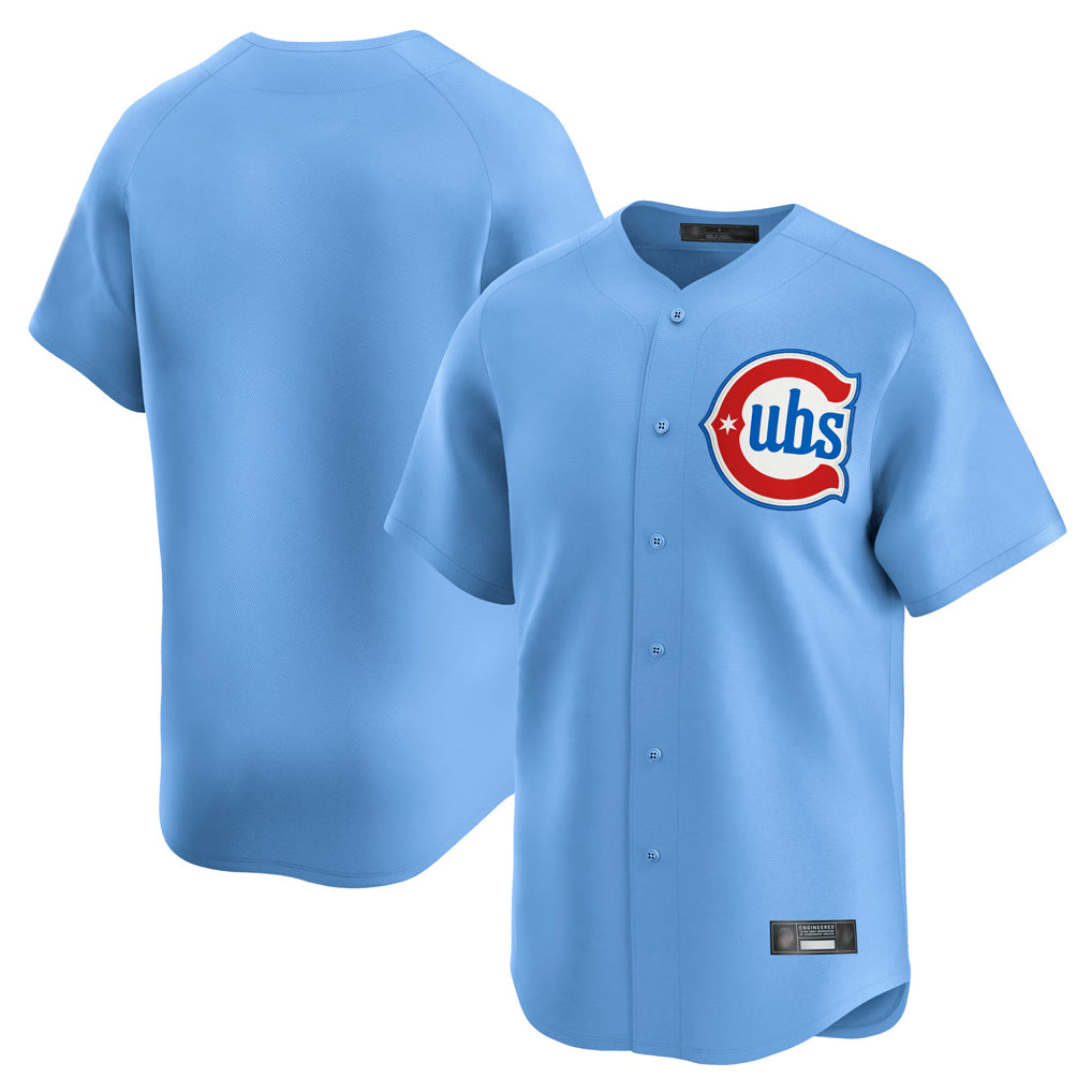 CAdoa C.Cubs Light Blue Limited Home Blank Player Stitched Jerseys