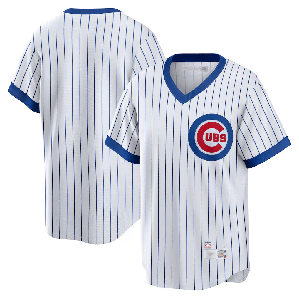 CAdoa C.Cubs White T-shirt Cooperstown Collection Limited Blank Player Stitched Jerseys