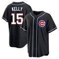 CAdoa C.Cubs #15 Carson Kelly Player Black Fashion Out Game Stitched Jerseys