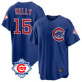 CAdoa C.Cubs #15 Carson Kelly Player Royal 150th Anniversary Home Game Stitched Jerseys