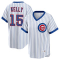 CAdoa C.Cubs #15 Carson Kelly Player White T-shirt Cooperstown Collection Limited Stitched Jerseys