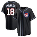 CAdoa C.Cubs #18 Shota Imanaga Player Black Fashion Out Game Stitched Jerseys