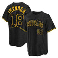 CAdoa C.Cubs #18 Shota Imanaga Player Black Snake Skin City Game Stitched Jerseys