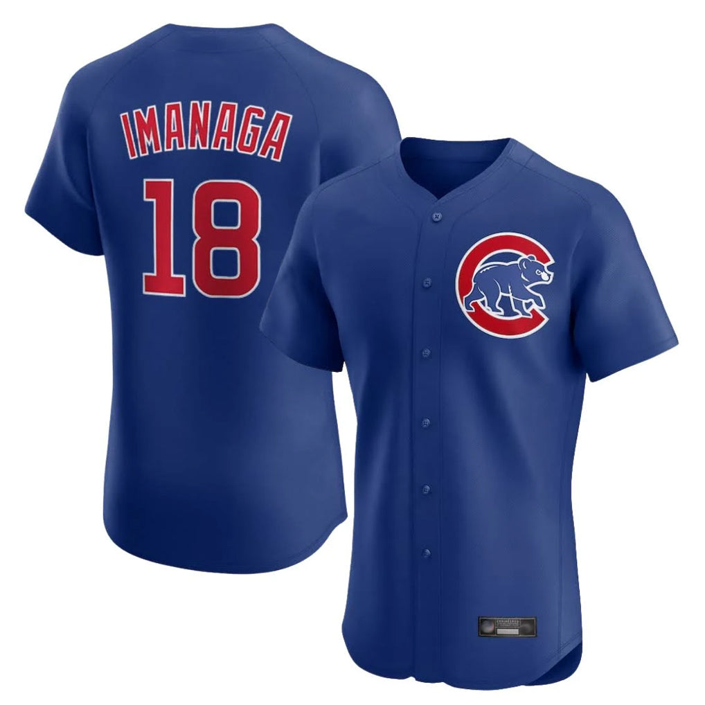 CAdoa C.Cubs #18 Shota Imanaga Player Royal Limited Elite Home Stitched Jerseys