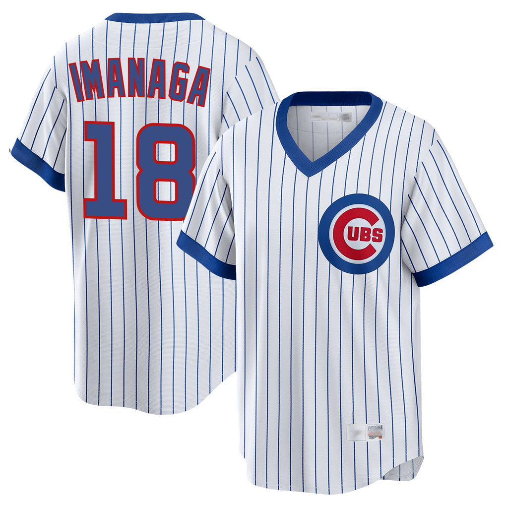 CAdoa C.Cubs #18 Shota Imanaga Player White T-shirt Cooperstown Collection Limited Stitched Jerseys