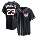 CAdoa C.Cubs #23 Ryne Sandberg Player Black Fashion Out Game Stitched Jerseys