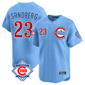 CAdoa C.Cubs #23 Ryne Sandberg Player Light Blue 150th Anniversary Limited Home Stitched Jerseys