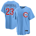 CAdoa C.Cubs #23 Ryne Sandberg Player Light Blue Home Game Stitched Jerseys