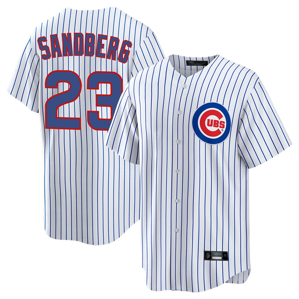 CAdoa C.Cubs #23 Ryne Sandberg Player White Game Home Stitched Jerseys