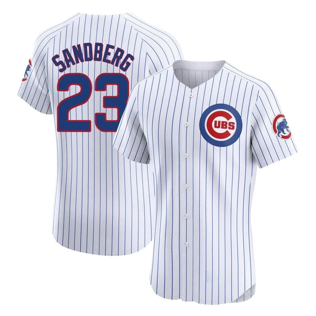 CAdoa C.Cubs #23 Ryne Sandberg Player White Limited Elite Home Game Stitched Jerseys