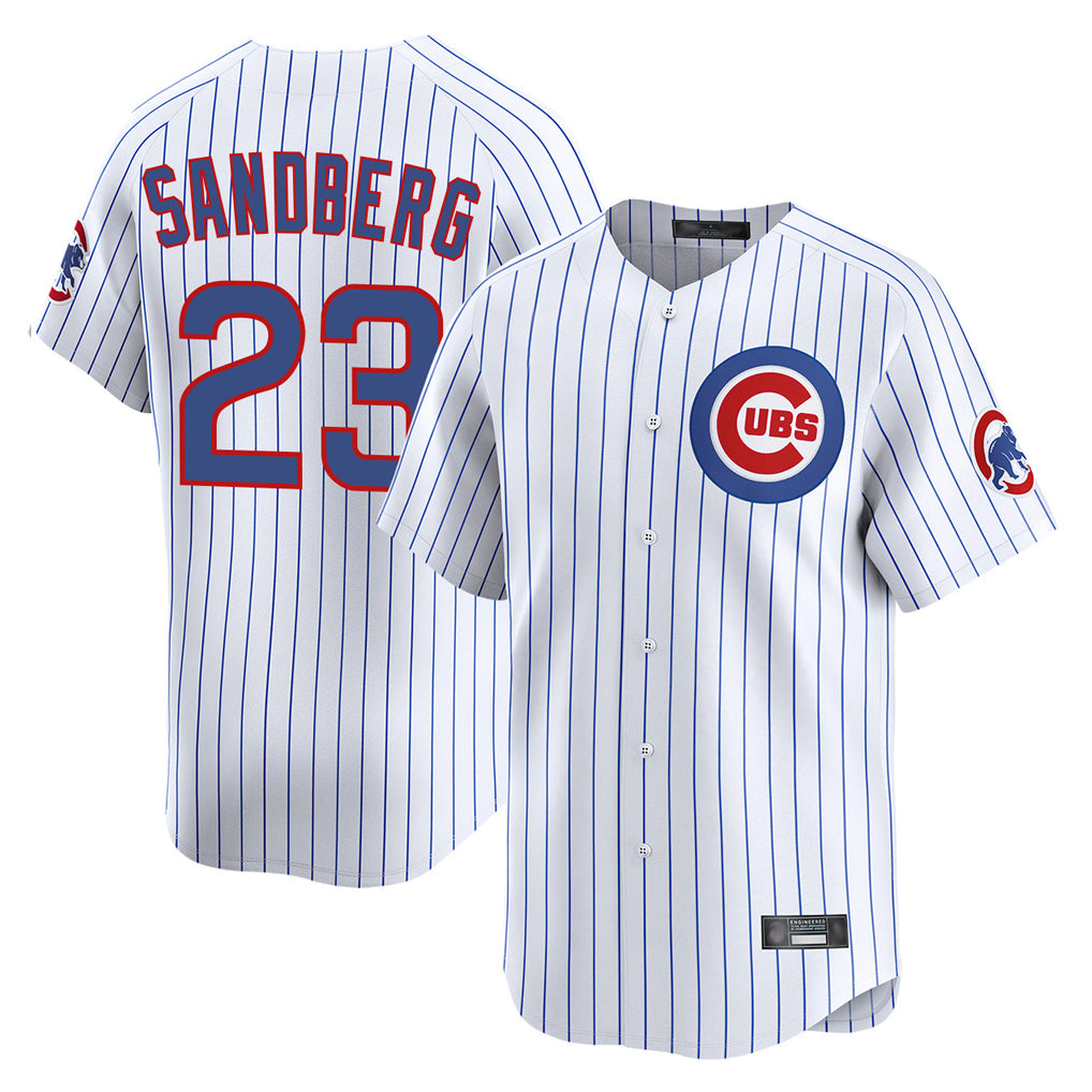 CAdoa C.Cubs #23 Ryne Sandberg Player White Pinstripe Vapor Premier Limited Home Stitched Jerseys