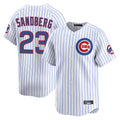CAdoa C.Cubs #23 Ryne Sandberg Player White Pinstripe Vapor Premier Limited Home Stitched Jerseys