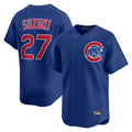 CAdoa C.Cubs #27 Seiya Suzuki Player Royal Limited Home Stitched Jerseys