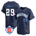 CAdoa C.Cubs #29 Michael Busch Player Navy City Connect 150th Anniversary Limited Home Stitched Jerseys