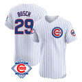 CAdoa C.Cubs #29 Michael Busch Player White 150th Anniversary Limited Elite Home Game Stitched Jerseys