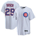 CAdoa C.Cubs #29 Michael Busch Player White Game Home Stitched Jerseys