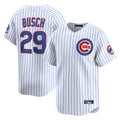 CAdoa C.Cubs #29 Michael Busch Player White Limited Home Game Stitched Jerseys