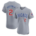 CAdoa C.Cubs #2 Nico Hoerner Player Gray Road Limited Elite Home Stitched Jerseys