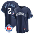 CAdoa C.Cubs #2 Nico Hoerner Player Navy 150th Anniversary City Connect Home Game Stitched Jerseys