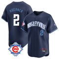 CAdoa C.Cubs #2 Nico Hoerner Player Navy City Connect 150th Anniversary Limited Home Stitched Jerseys