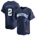 CAdoa C.Cubs #2 Nico Hoerner Player Navy City Connect Limited Home Stitched Jerseys
